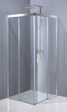 Aquatek Dynamic A4 sprchovací kút štvorcový 80x80cm, chróm-satin, sklo grape