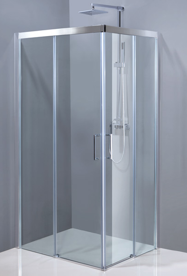 Aquatek Dynamic R14 sprchovací kút 100x80cm ľavý, profil chróm-satin, sklo číre