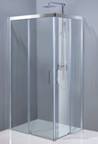 Aquatek Dynamic R14 sprchovací kút 100x80cm pravý, profil chróm-satin, sklo číre