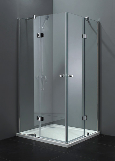 Aquatek Extra A4 sprchovací kút štvorcový 90x90cm, chróm, sklo číre, výška 195cm