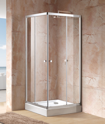 Aquatek Holiday A4 sprchovací kút štvorcový 80x80cm, chróm, sklo grape, výška 195cm
