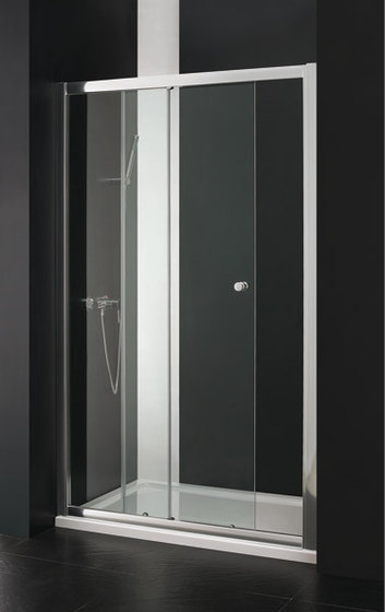 Aquatek Master B2 čelné posuvné dvere 135cm, profil chrómový, sklo matné