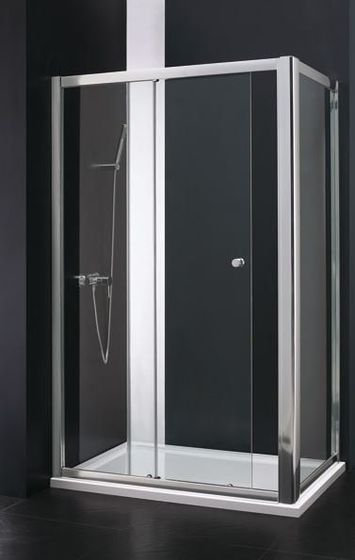 Aquatek Master R23 sprchovací kút obdĺžnikový 120x80cm, profil chróm, sklo matné