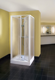 Aquatek Royal D2 sprchovacia kabína štvorcová 90x90cm, biela, krilex výplň voda