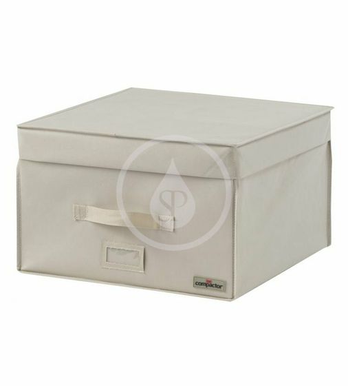 Compactor Úložné boxy - Vákuový úložný box s puzdrom, 150 l, béžová