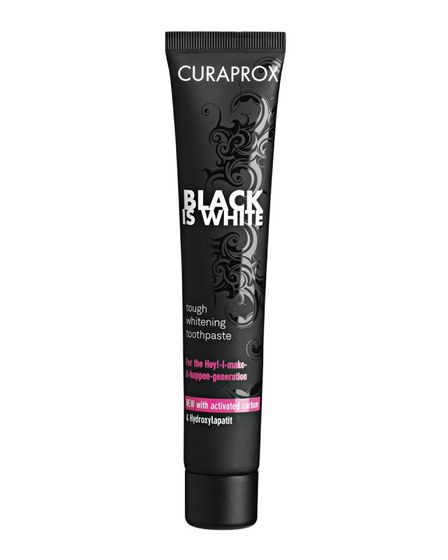 Curaprox Black is White, zubná pasta, 90 ml
