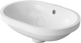 Duravit Bathroom_Foster - Umývadlo zápustné, 430x280 mm, s WonderGliss, alpská biela