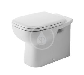 Duravit D-Code - Stojace WC, zadný odpad, biela