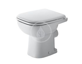 Duravit D-Code - Stojace WC, zadný odpad, s HygieneGlaze, alpská biela