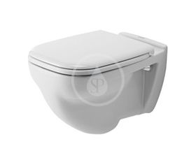 Duravit D-Code - Závesné WC, ploché splachovanie, s HygieneGlaze, alpská biela