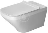 Duravit DuraStyle - Závesné WC Compact, s WonderGliss, biela