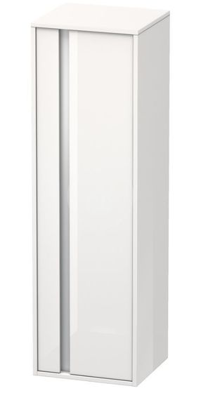 Duravit Ketho - Skrinka vysoká 1320x400x360 mm, pravá, lesklá biela