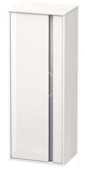Duravit Ketho - Skrinka vysoká 1320x500x360 mm, ľavá, lesklá biela