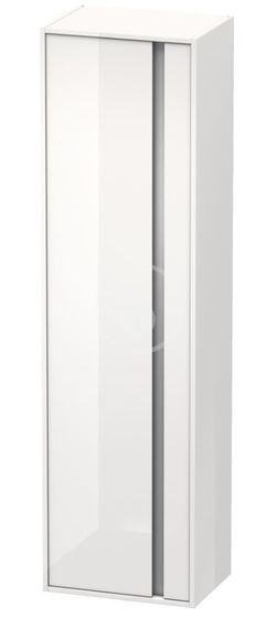 Duravit Ketho - Skrinka vysoká 1800x500x360 mm, ľavá, lesklá biela