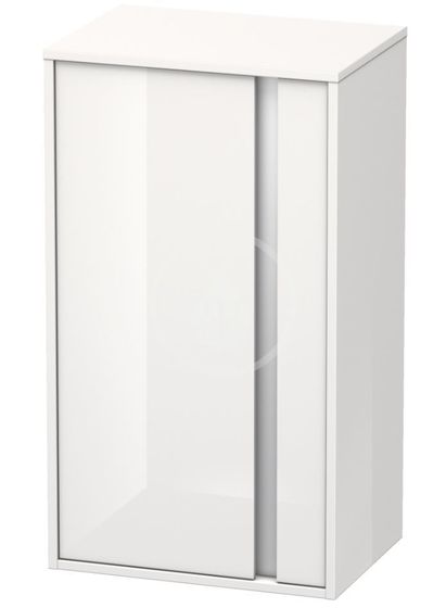 Duravit Ketho - Skrinka vysoká 880x500x360 mm, ľavá, lesklá biela