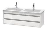 Duravit Ketho - Umývadlová skrinka 480x1270x475 mm, 2 zásuvky, lesklá biela