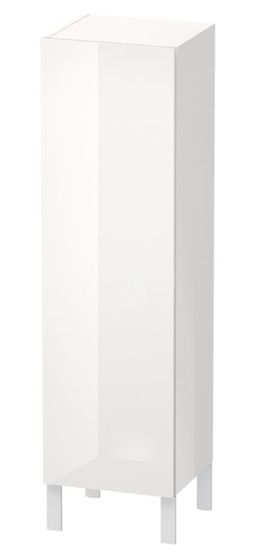 Duravit L-Cube - Skrinka vysoká 1320x400x363 mm, pravá, lesklá biela