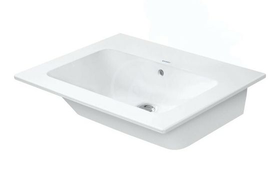 Duravit ME by Starck - Nábytkové umývadlo, 630x490 mm, matná biela