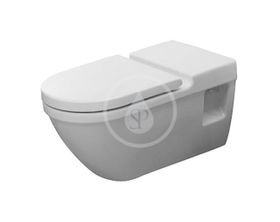 Duravit Starck 3 - Závesné WC, bezbariérové, s HygieneGlaze, alpská biela
