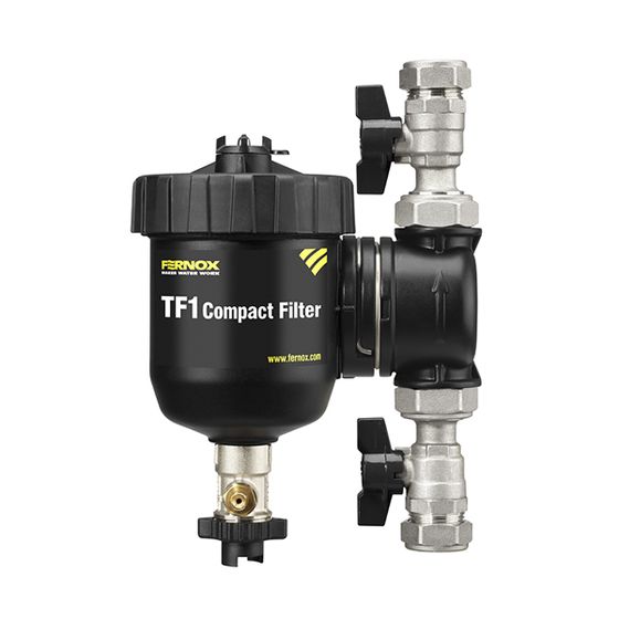 Fernox TF1 Compact Filter odstredivo-magnetický na ochranu kotla, s guľovými ventilmi 3/4"