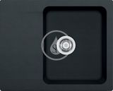 Franke Orion - Tectonitový drez OID 611-62, 620x500 mm, čierna