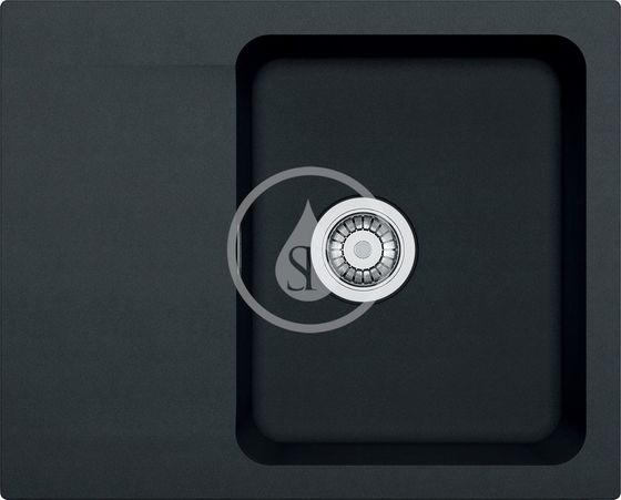 Franke Orion - Tectonitový drez OID 611-62, 620x500 mm, čierna