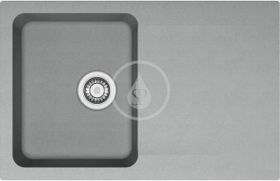 Franke Orion - Tectonitový drez OID 611-78, 780x500 mm, sivá
