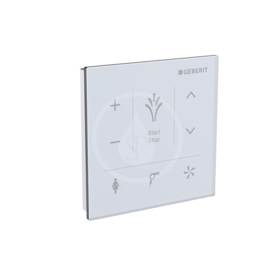 Geberit AquaClean - Nástenný ovládací panel na elektronický bidet, biela