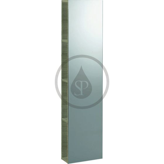 Geberit iCon - Zrkadlová skrinka 280x1200x140 mm, platinová lesklá