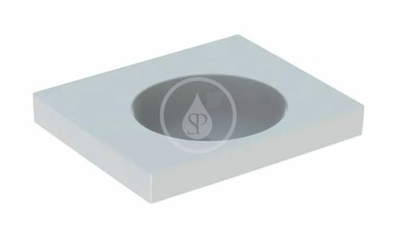 Geberit Preciosa II - Umývadlo, 600x500x165 mm, bez prepadu, bez otvoru na batériu, biela