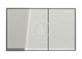 Geberit Sigma60 - Ovládacie tlačidlo splachovania, sklo/pieskovo sivá