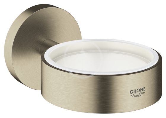 Grohe Essentials - Držiak pohára/mydlovničky, kefovaný nikel
