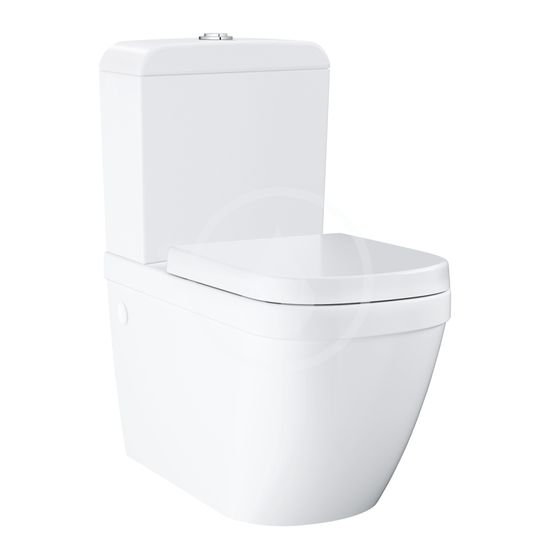 Grohe Euro Ceramic - WC kombi súprava s nádržkou a doskou softclose, rimless, alpská biela