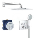 Grohe Grohtherm SmartControl - Sprchový set Perfect s podomietkovým termostatom, 2 prúdy, chróm