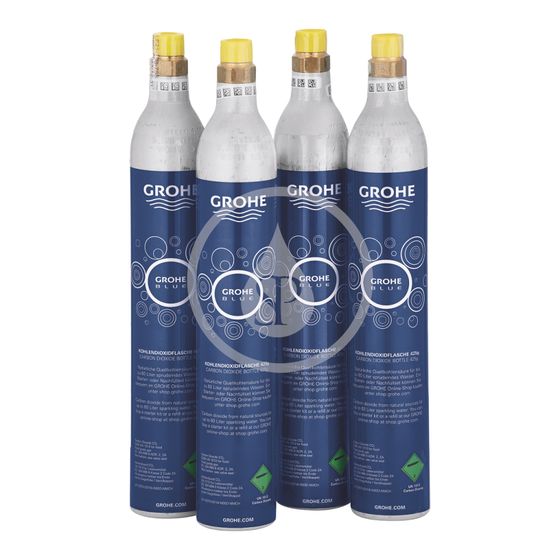Grohe Náhradné diely - Karbonizačná fľaša CO2 425 g, 4 ks