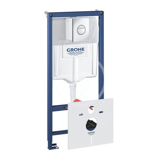 Grohe Rapid SL - Predstenový inštalačný set na závesné WC, výška 1,13 m, ovládacie tlačidlo Nova Cosmopolitan, chróm