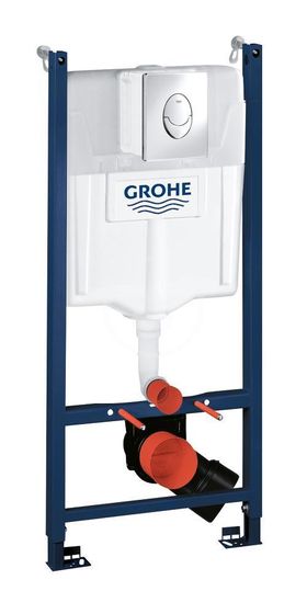 Grohe Rapid SL - Predstenový inštalačný prvok na závesné WC, nádržka GD2, ovládacie tlačidlo Skate Air, chróm