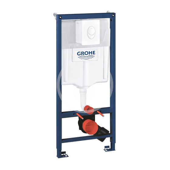 Grohe Rapid SL - Predstenový inštalačný prvok na závesné WC, nádržka GD2, tlačidlo Skate Air, alpská biela