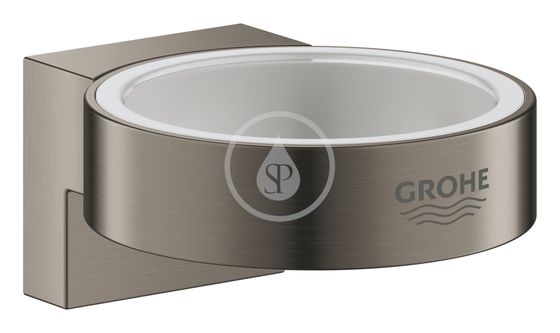 Grohe Selection - Držiak pohára/mydlovničky, kefovaný Hard Graphite