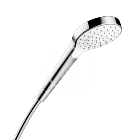 Hansgrohe Croma Select S - Ručná sprcha 110, EcoSmart 7 l/min, biela/chróm