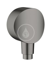 Hansgrohe Fixfit - Sprchové kolienko S so spätným ventilom, kefovaný čierny chróm