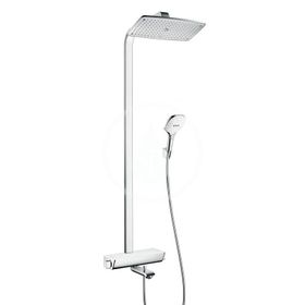 Hansgrohe Raindance Select - Sprchový set Showerpipe 360 ​​s vaňovým termostatom, 3 prúdy, biela/chróm
