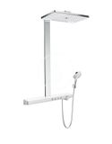 Hansgrohe Rainmaker Select - Sprchový set Showerpipe 460 s termostatom, 3 prúdy, EcoSmart 9 l/min, biela/chróm