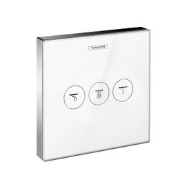 Hansgrohe Shower Select - Podomietkový ventil na 3 spotrebiče, biela/chróm
