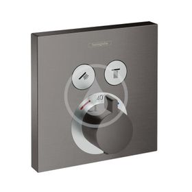 Hansgrohe Shower Select - Termostatická batéria pod omietku na 2 spotrebiče, kefovaný čierny chróm