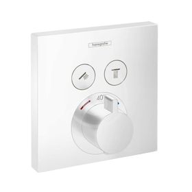 Hansgrohe Shower Select - Termostatická batéria pod omietku na 2 spotrebiče, matná biela