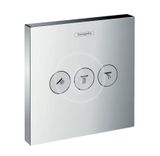Hansgrohe Shower Select - Ventil pod omietku na 3 spotrebiče, chróm