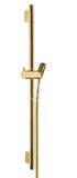 Hansgrohe Unica'S - Sprchová tyč 650 mm so sprchovou hadicou, leštený vzhľad zlata