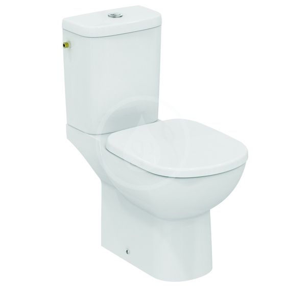 Ideal Standard Tempo - WC kombi misa s hlbokým splachovaním, biela