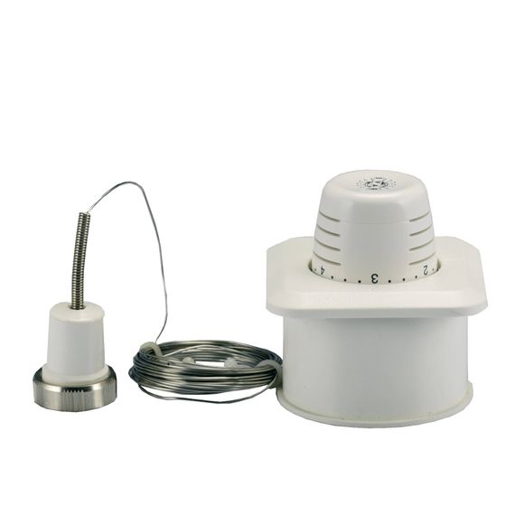 Ivar T 5030 termostatická hlavica M30 x 1,5 biela, vzdialené ovládanie 2m